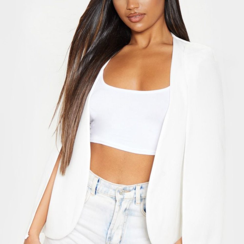 White Cape Blazer